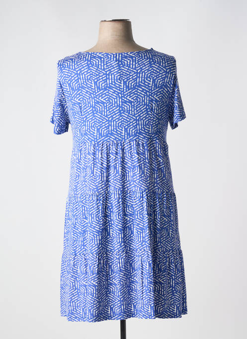 Robe mi-longue bleu BARANDI pour femme