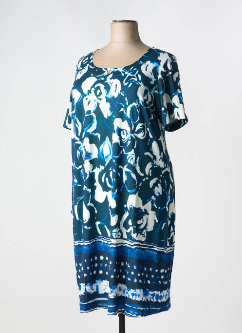 Robe mi-longue bleu BARANDI pour femme