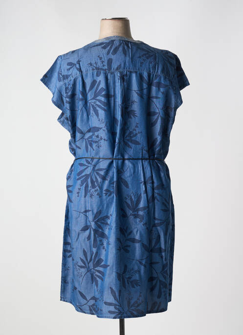 Robe mi-longue bleu CHRISTINE LAURE pour femme