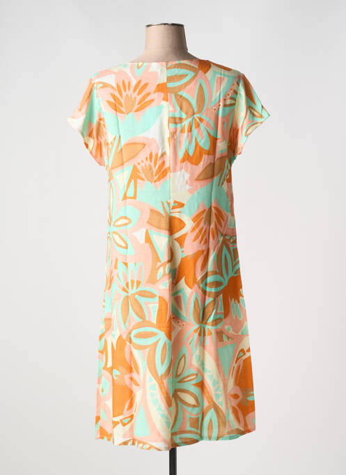 Robe mi-longue orange BARANDI pour femme