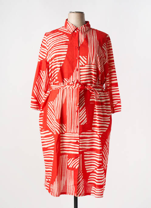 Robe mi-longue rouge BARANDI pour femme