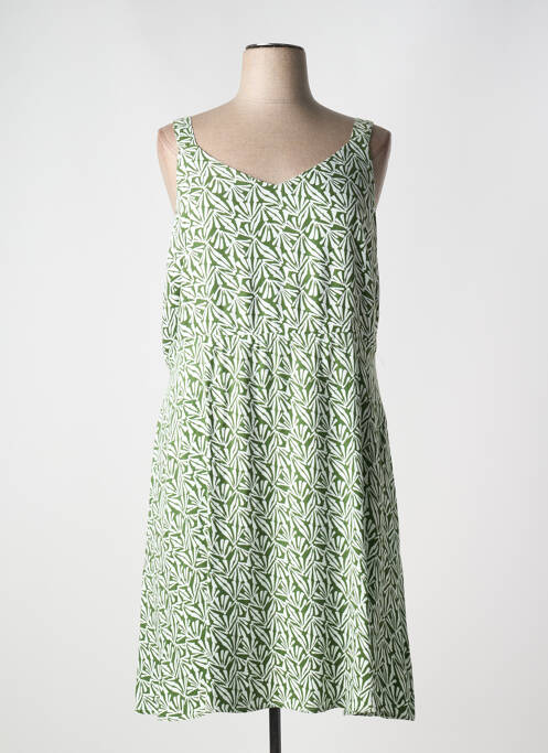 Robe mi-longue vert BARANDI pour femme