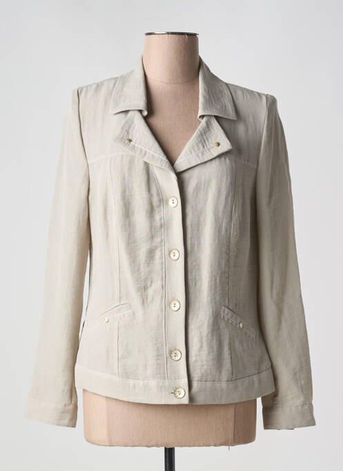 Veste casual beige CHRISTINE LAURE pour femme
