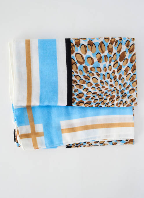 Foulard bleu MARBLE pour femme