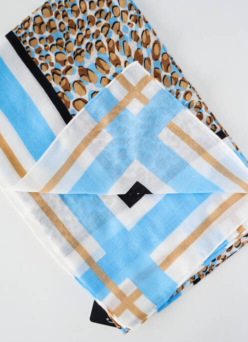Foulard bleu MARBLE pour femme