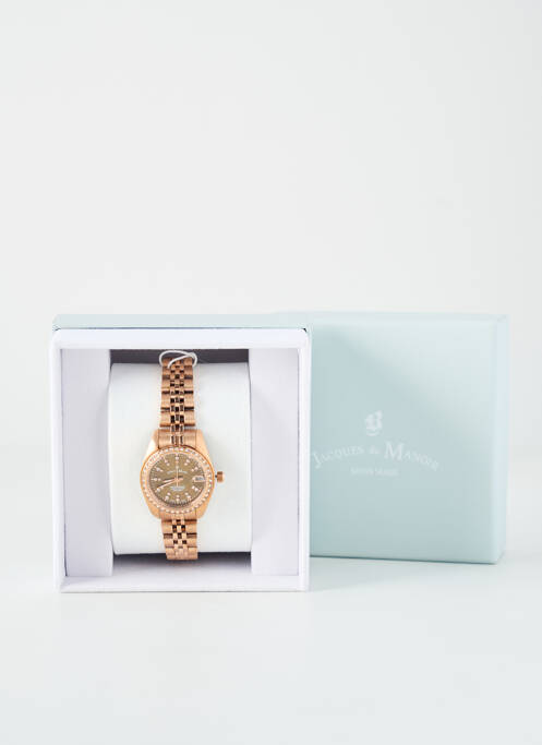 Montre rose JACQUES DU MANOIR pour femme
