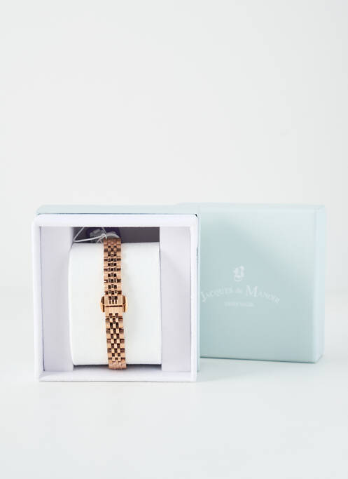 Montre rose JACQUES DU MANOIR pour femme