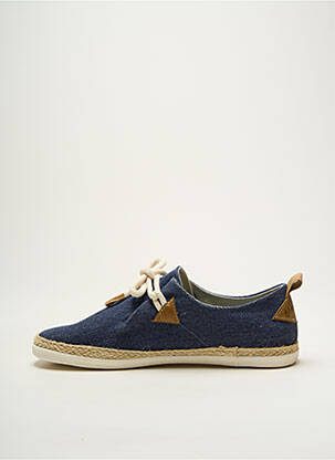 Baskets semelle amovible bout rond bleu ARMISTICE homme