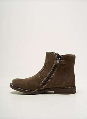 Bottines/boots nubuck talon bas marron MINIBEL fille