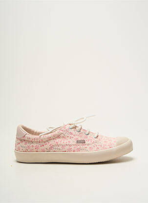 Baskets impression bout rond rose ASTER fille