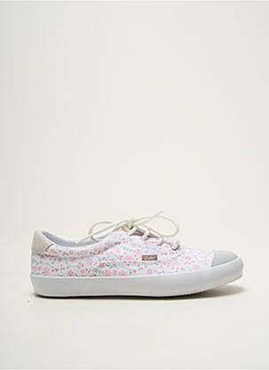 Baskets fermeture lacets bout rond blanc ASTER fille