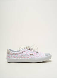 Baskets fermeture lacets bout rond blanc ASTER fille