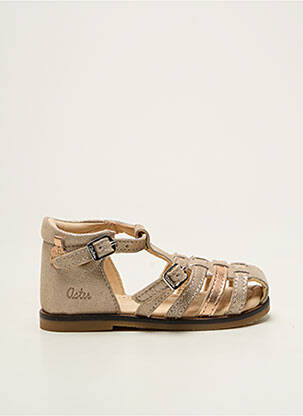 Sandales/nu pieds bout rond bout rond or ASTER fille