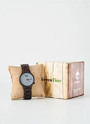 Montre marron GREEN TIME pour homme seconde vue