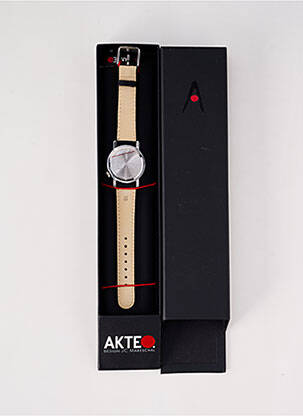 Montre fermeture boucle(s) noir AKTEO homme