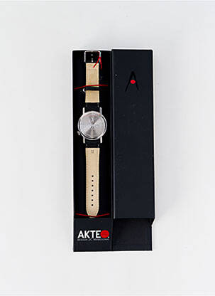 Montre fermeture boucle(s) noir AKTEO homme