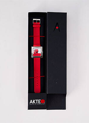 Montre rouge AKTEO pour femme