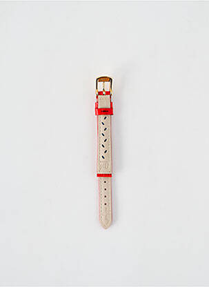 Bracelet de montre fermeture boucle(s) rouge ROCHET femme