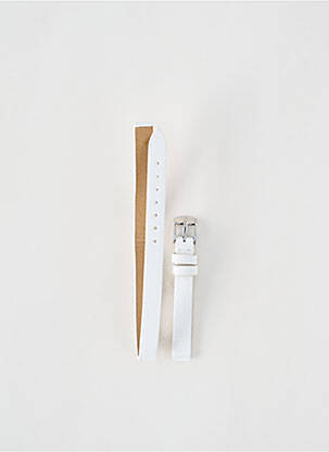 Bracelet de montre fermeture boucle(s) blanc ZRC femme