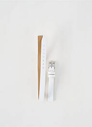 Bracelet de montre fermeture boucle(s) blanc ZRC femme