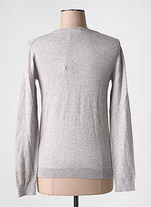 Pull coupe cintrée manches longues gris COMPAGNIA DEL CACHEMIRE femme