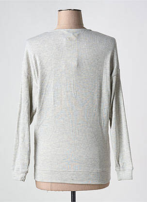 Pull coupe droite manches longues gris DAMART femme
