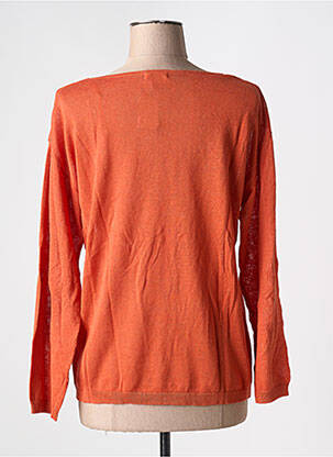 Pull coupe droite manches longues orange DAMART femme