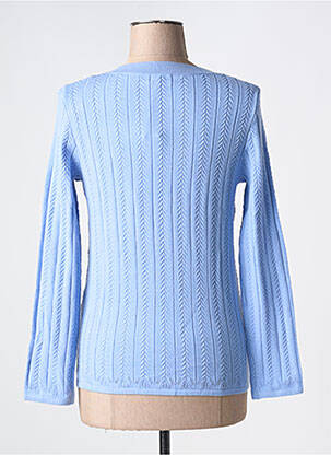 Pull coupe cintrée manches longues bleu DAMART femme