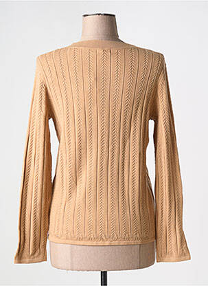 Pull coupe cintrée manches longues marron DAMART femme