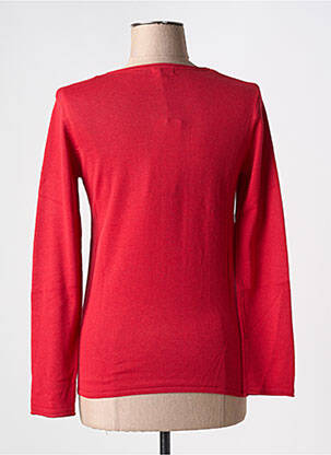 Pull coupe cintrée manches longues rouge DAMART femme