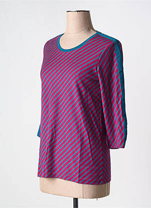 T-shirt manches 3/4 manches 3/4 violet DAMART femme