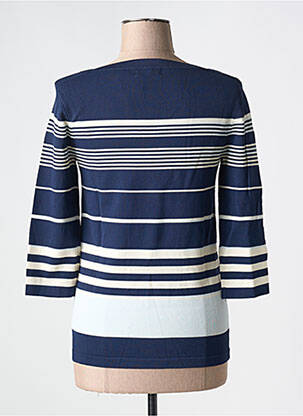Pull coupe cintrée manches 3/4 bleu DAMART femme