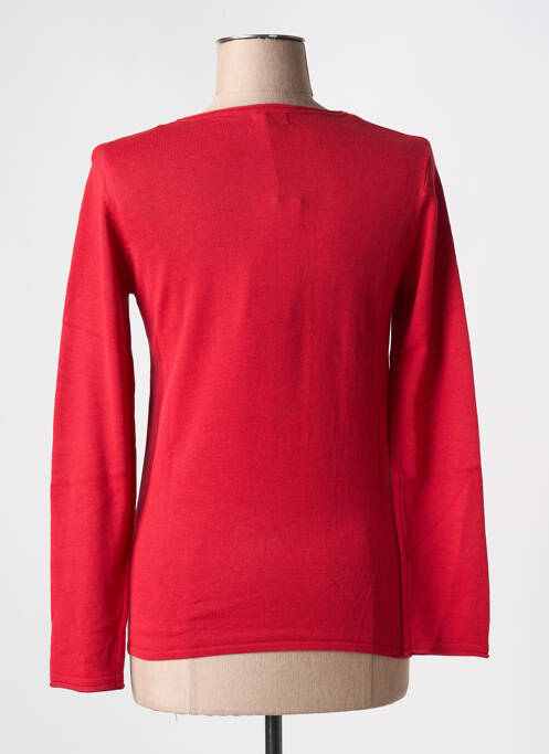 Pull coupe cintrée manches longues rouge DAMART femme