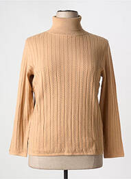 Pull coupe cintrée manches longues beige DAMART femme
