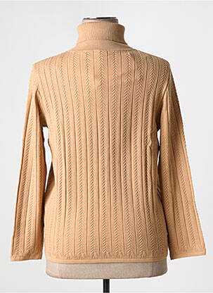 Pull coupe cintrée manches longues beige DAMART femme