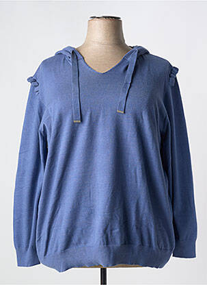 Pull resserrée sur le bas manches longues bleu DAMART femme