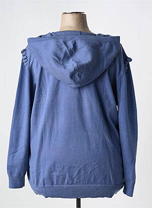 Pull resserrée sur le bas manches longues bleu DAMART femme
