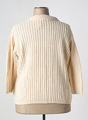 Gilet manches longues fermeture boutonnée sur le devant beige DAMART femme