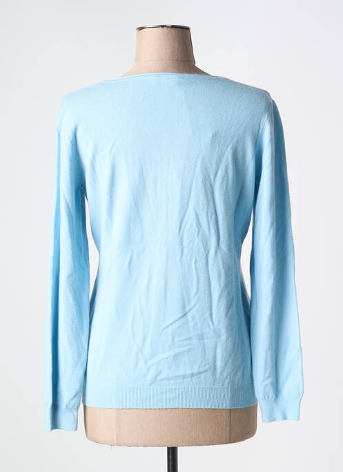 Gilet manches longues bleu REAL CASHMERE pour femme