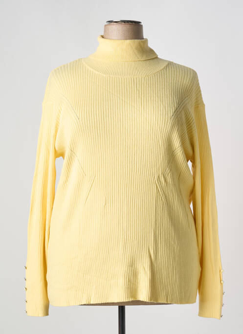 Pull coupe cintrée manches longues jaune DAMART femme