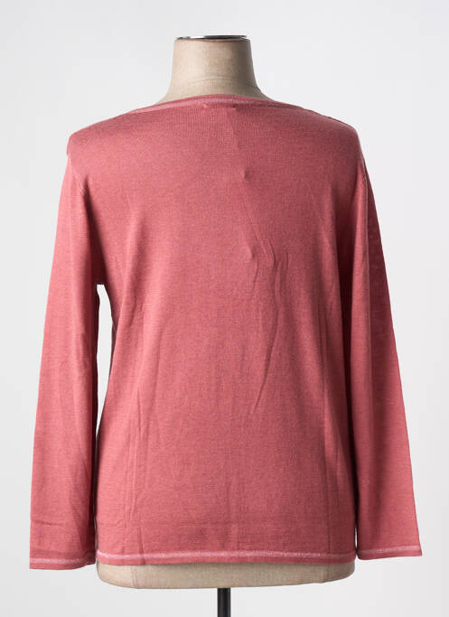 Pull col rond manches longues rose DAMART femme