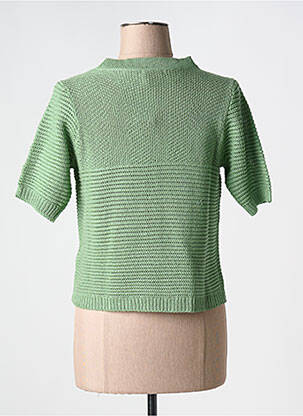 Gilet manches courtes fermeture boutonnée sur le devant vert DAMART femme