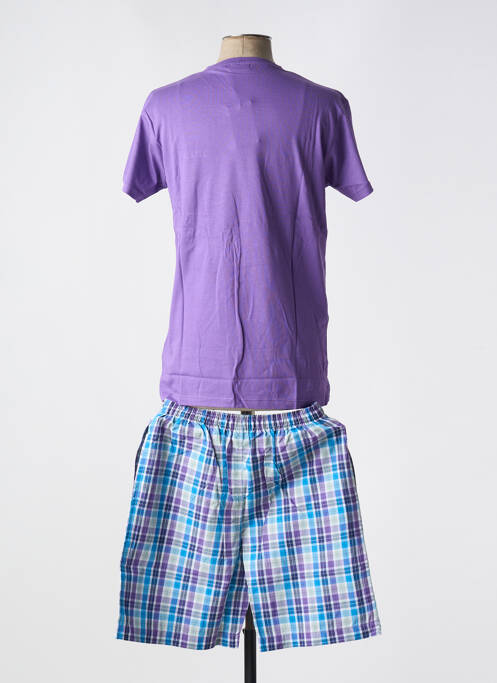 Pyjashort violet ARTHUR pour homme