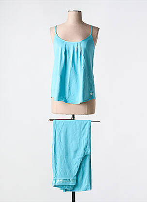 Pyjama tissage jersey bleu ARTHUR femme