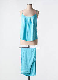 Pyjama tissage jersey bleu ARTHUR femme