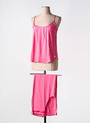 Pyjama tissage jersey rose ARTHUR femme