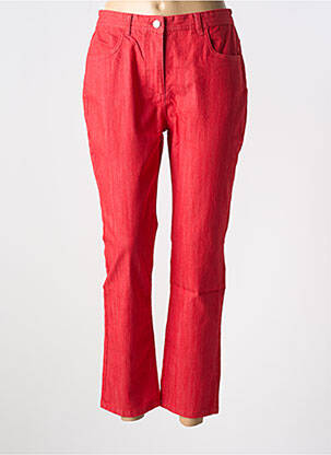 Pantalon slim stretch taille normale rouge DAMART femme