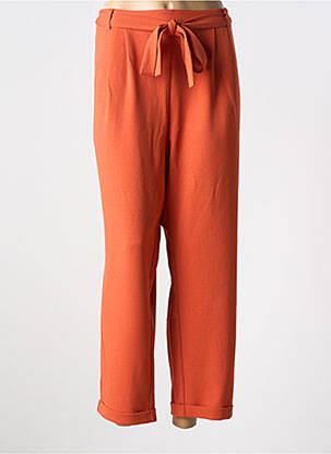 Pantalon droit stretch taille normale orange DAMART femme
