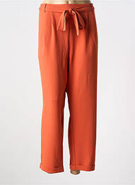 Pantalon droit stretch taille normale orange DAMART femme