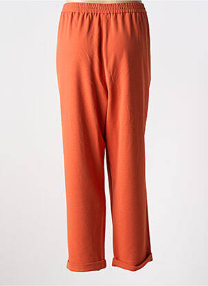 Pantalon droit stretch taille normale orange DAMART femme